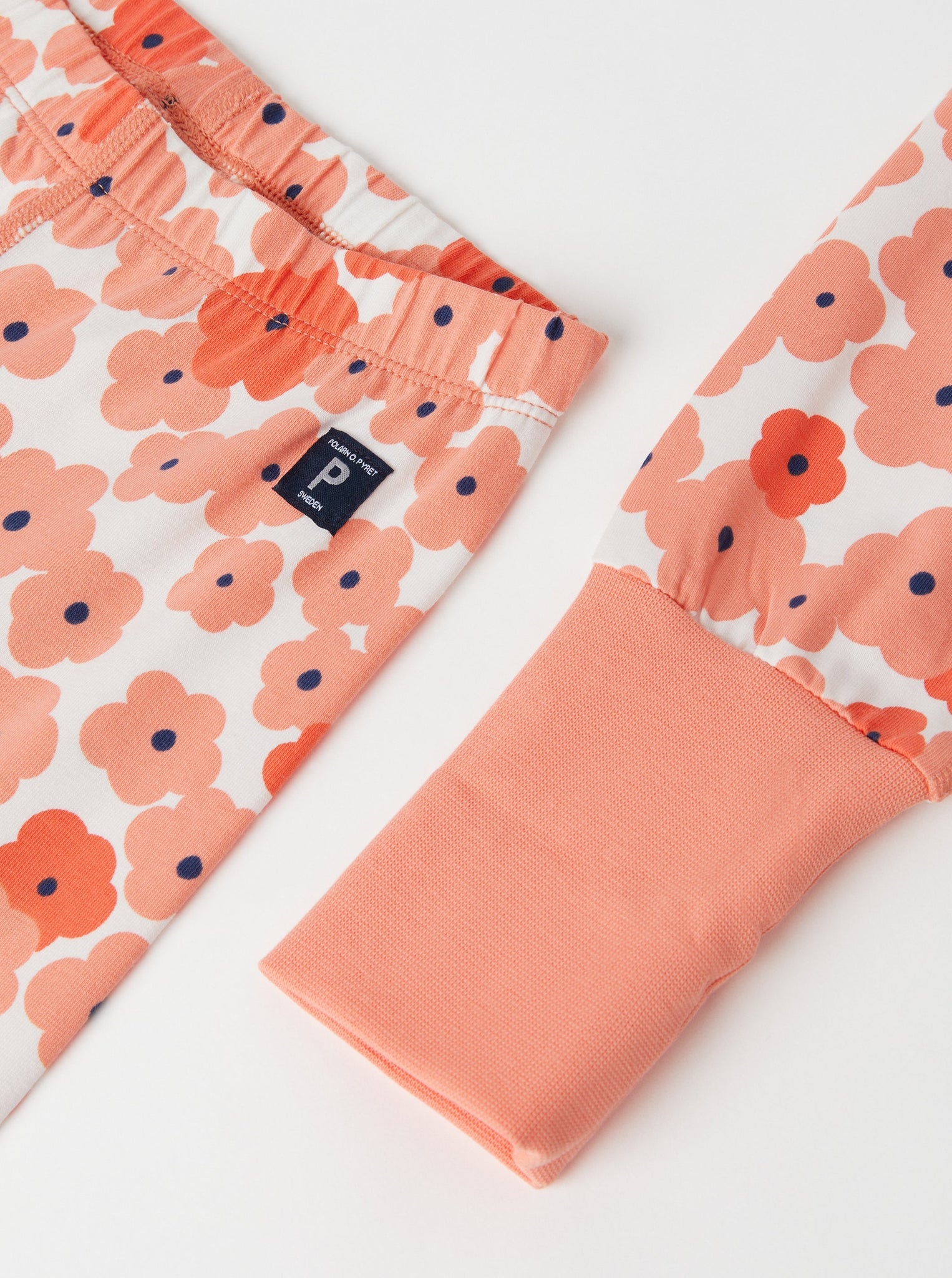 Organic Cotton Floral Kids Pyjamas from the Polarn O. Pyret kidswear collection. The best ethical kids clothes