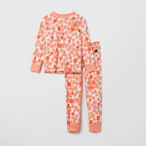 Organic Cotton Floral Kids Pyjamas from the Polarn O. Pyret kidswear collection. The best ethical kids clothes
