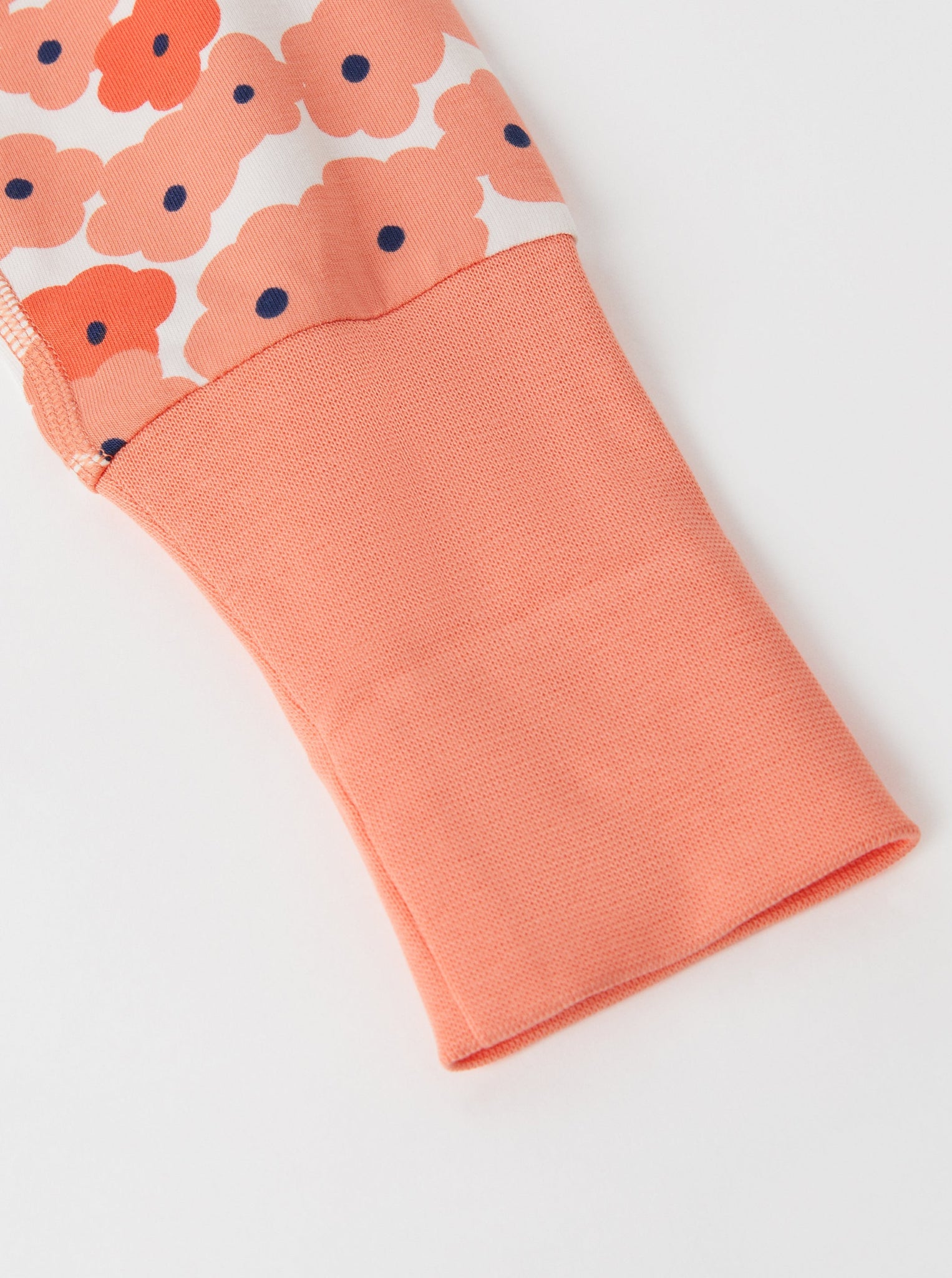 Orange Floral Print Kids Nightdress from the Polarn O. Pyret kidswear collection. The best ethical kids clothes