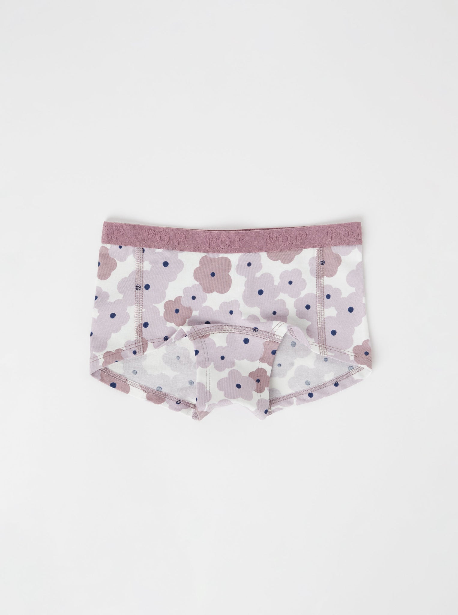 Organic Cotton Girls Boxer Briefs from the Polarn O. Pyret kidswear collection. Clothes made using sustainably sourced materials.