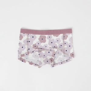 Organic Cotton Girls Boxer Briefs from the Polarn O. Pyret kidswear collection. Clothes made using sustainably sourced materials.