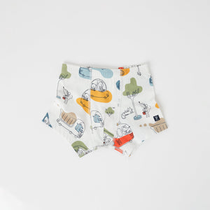 Organic Cotton Boys White Boxer Shorts from the Polarn O. Pyret kidswear collection. The best ethical kids clothes