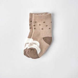 Organic Cotton Sheep Print Baby Socks from the Polarn O. Pyret babywear collection. Nordic kids clothes made from sustainable sources.
