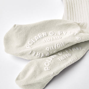 Organic Cotton White Baby Tights from the Polarn O. Pyret babywear collection. Ethically produced kids clothing.
