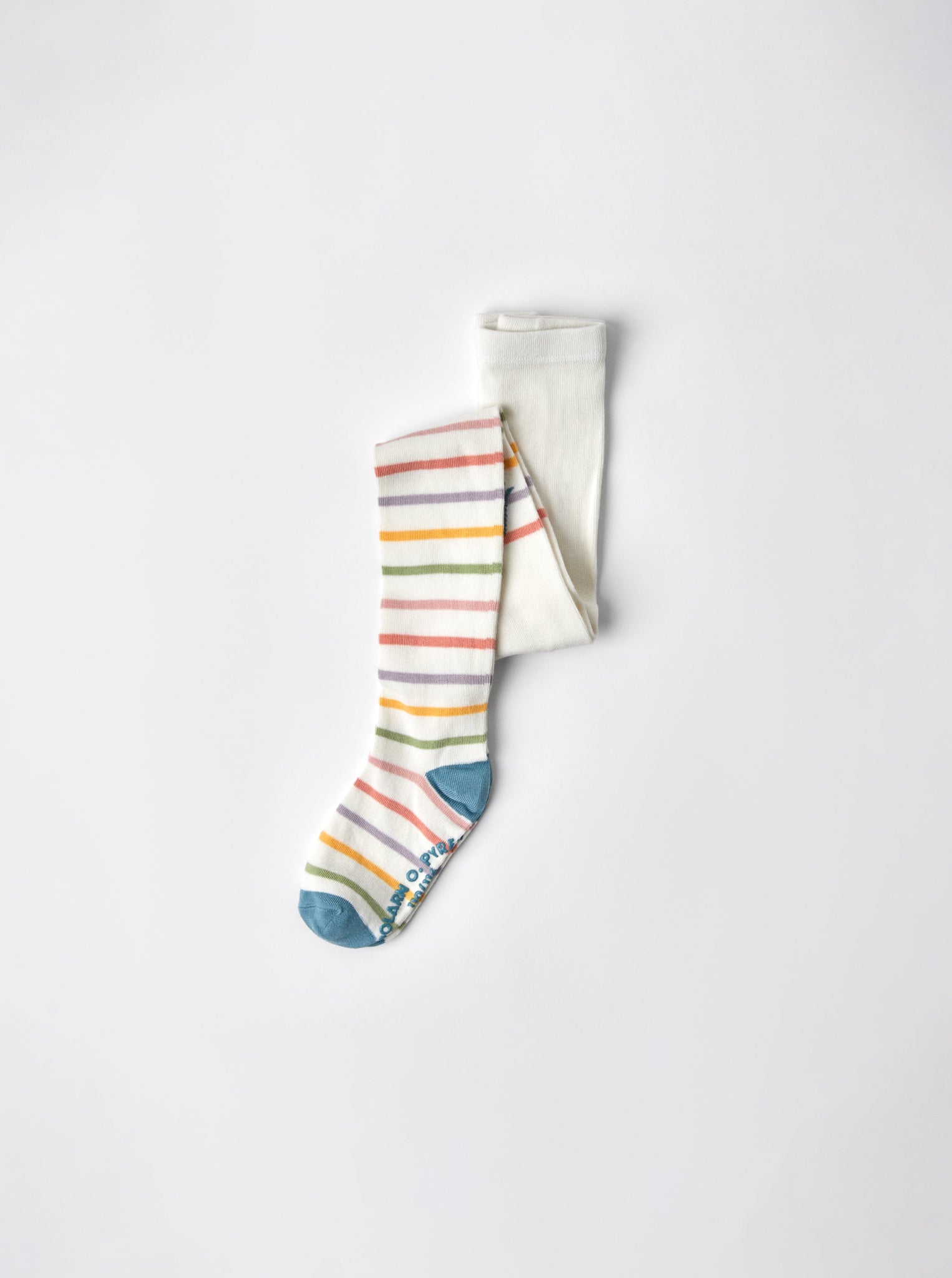Organic Cotton Stripey Kids Tights from the Polarn O. Pyret kidswear collection. Clothes made using sustainably sourced materials.