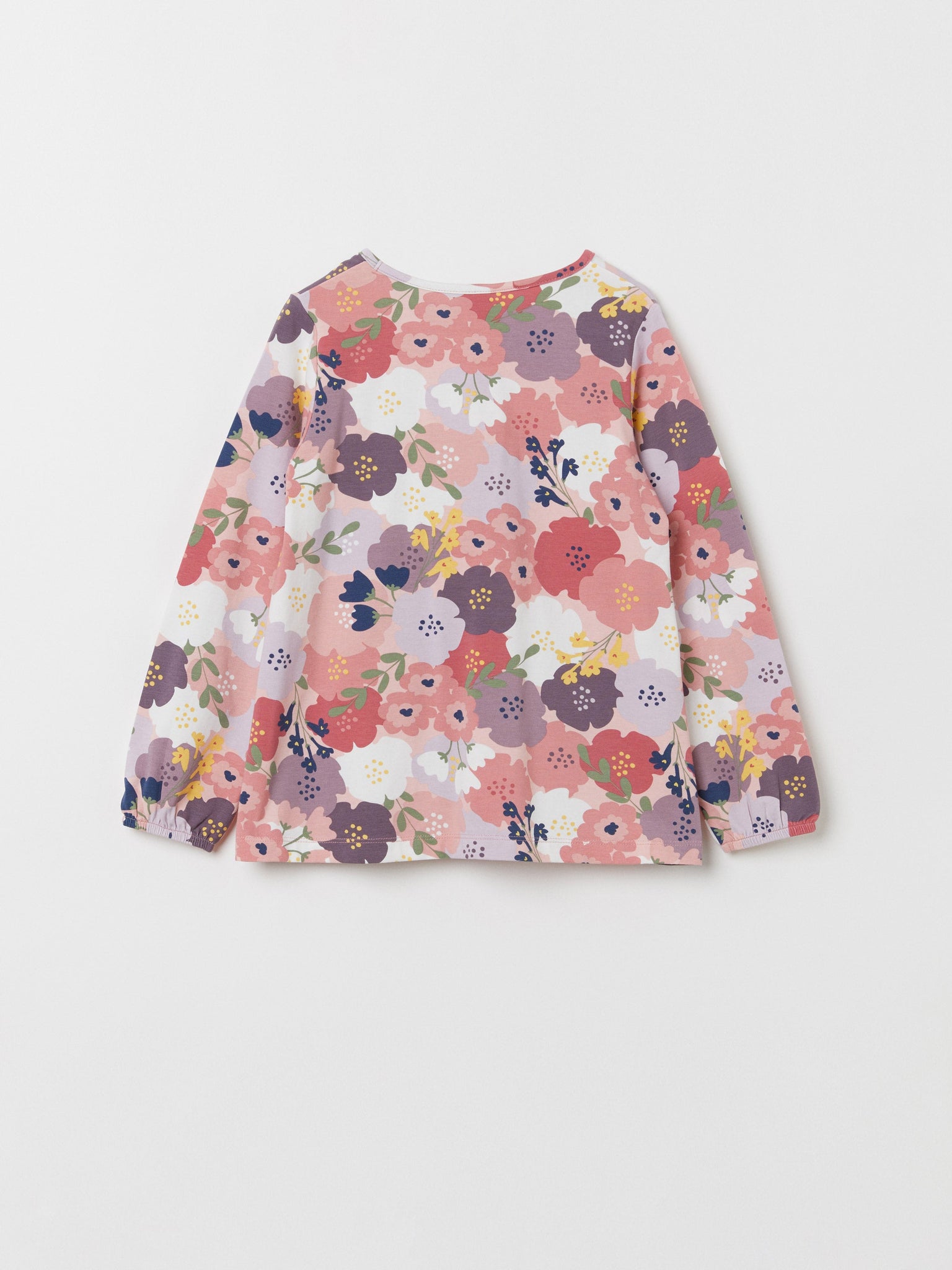 Bear Pocket Floral Print Top
