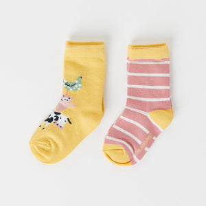 Two Pack Kids Socks