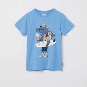 Shark Print Kids T-Shirt