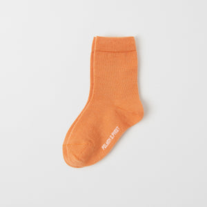 Merino Wool Yellow Kids Socks from the Polarn O. Pyret kidswear collection. Ethically produced kids clothing.