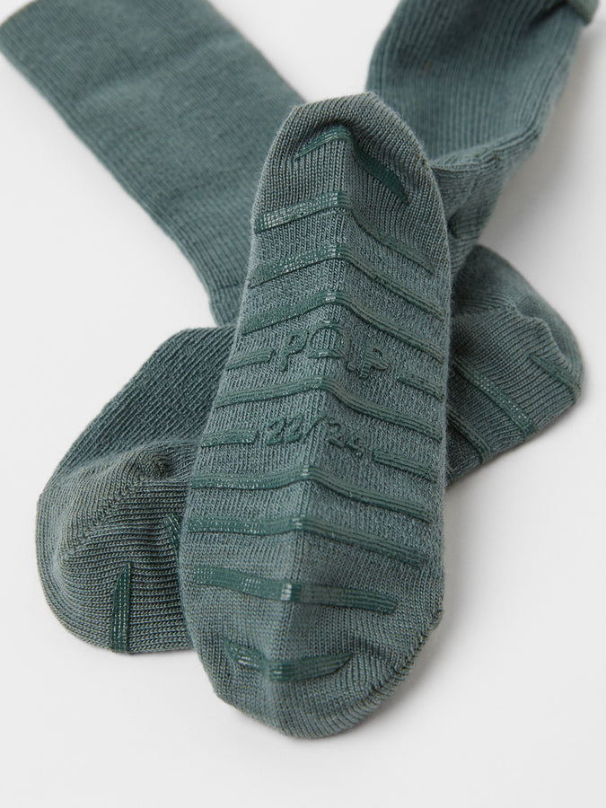 Merino Wool Green Kids Socks from the Polarn O. Pyret kidswear collection. Ethically produced kids clothing.