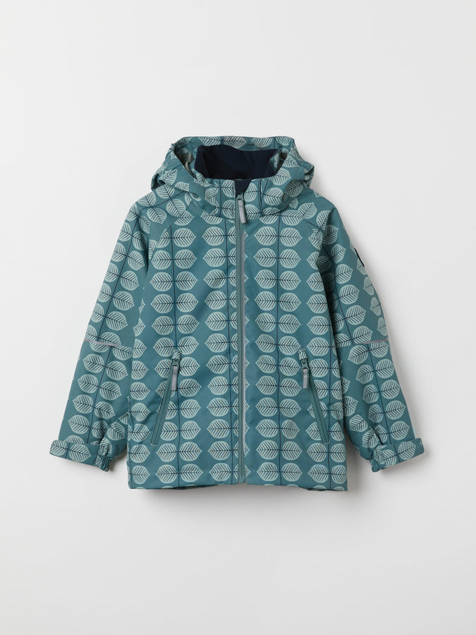 Green Kids Shell Jacket from the Polarn O. Pyret outerwear collection. The best ethical kids outerwear.