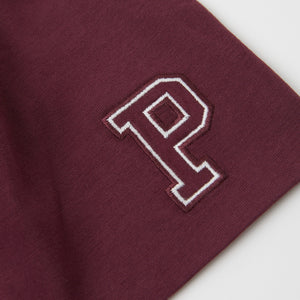 Organic Kids Burgundy Beanie Hat from the Polarn O. Pyret outerwear collection. Made using ethically sourced materials.