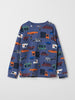 Blue Car Print Kids Top from the Polarn O. Pyret kidswear collection. Clothes made using sustainably sourced materials.