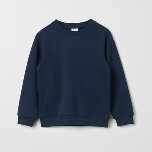 Organic Cotton Navy Kids Sweatshirt from the Polarn O. Pyret kidswear collection. The best ethical kids clothes