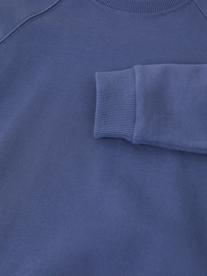 Organic Cotton Blue Kids Sweatshirt from the Polarn O. Pyret kidswear collection. Ethically produced kids clothing.