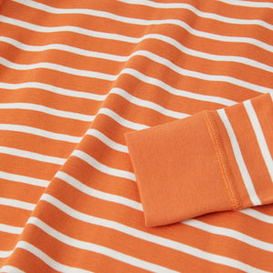 Organic Cotton Orange Kids Top from the Polarn O. Pyret kidswear collection. Clothes made using sustainably sourced materials.