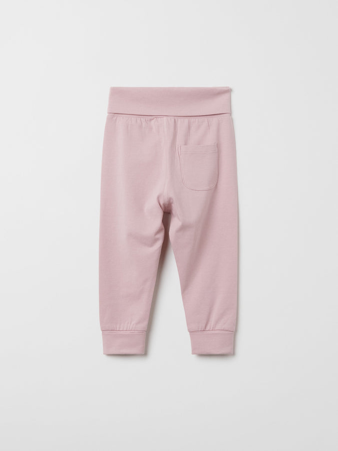 Organic Cotton Pink Baby Leggings from the Polarn O. Pyret baby collection. Ethically produced baby clothing.