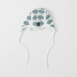 White Organic Cotton Baby Hat from the Polarn O. Pyret baby collection. Made using 100% GOTS Organic Cotton