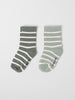 Striped Green Kids Socks Multipack from the Polarn O. Pyret kidswear collection. Nordic kids clothes made from sustainable sources.