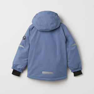 Blue Kids Padded Waterproof Coat from the Polarn O. Pyret outerwear collection. Quality kids clothing made to last.