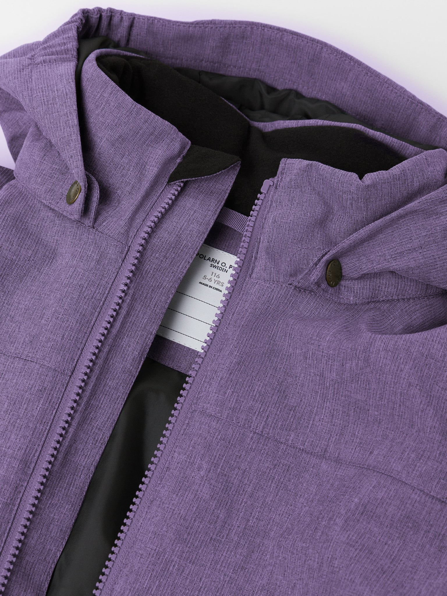 Purple Kids Padded Waterproof Coat from the Polarn O. Pyret outerwear collection. Kids outerwear made from sustainably source materials