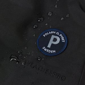 Kids Black Waterproof Salopettes from the Polarn O. Pyret outerwear collection. Made using ethically sourced materials.