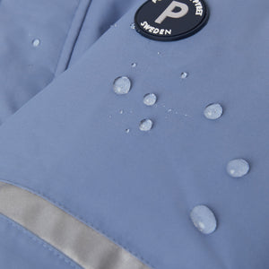 Blue Kids Padded Waterproof Overall from the Polarn O. Pyret outerwear collection. Quality kids clothing made to last.