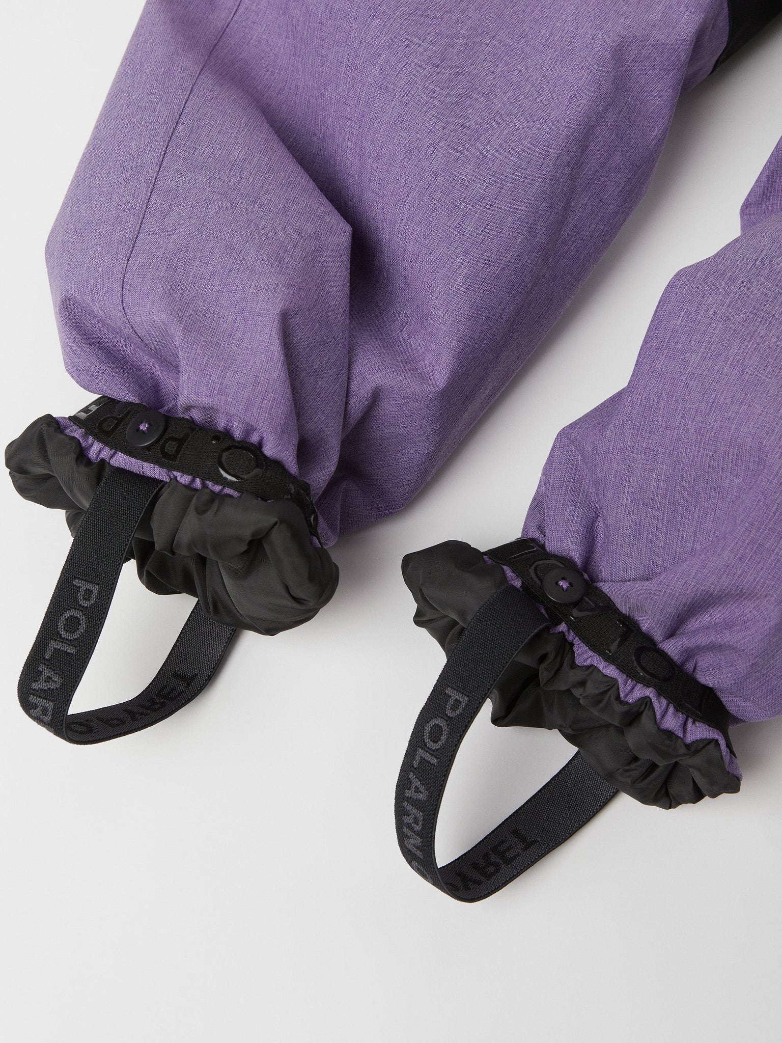 Purple Kids Padded Waterproof Overall from the Polarn O. Pyret outerwear collection. Kids outerwear made from sustainably source materials