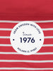 PO.P 1976 logo in red and white stripes girls pants briefs red and white stripe, organic cotton comforable, polarn o. pyret quality 