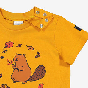 Organic Kids T-Shirt Squirrel Print
