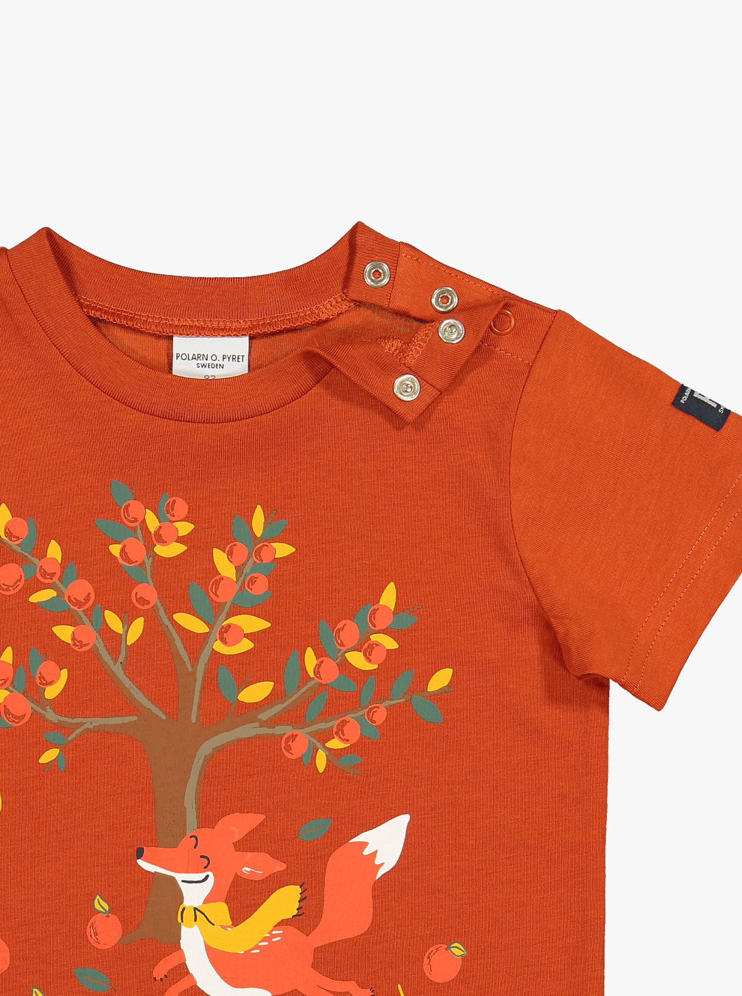 Organic Kids T-Shirt Fox Print