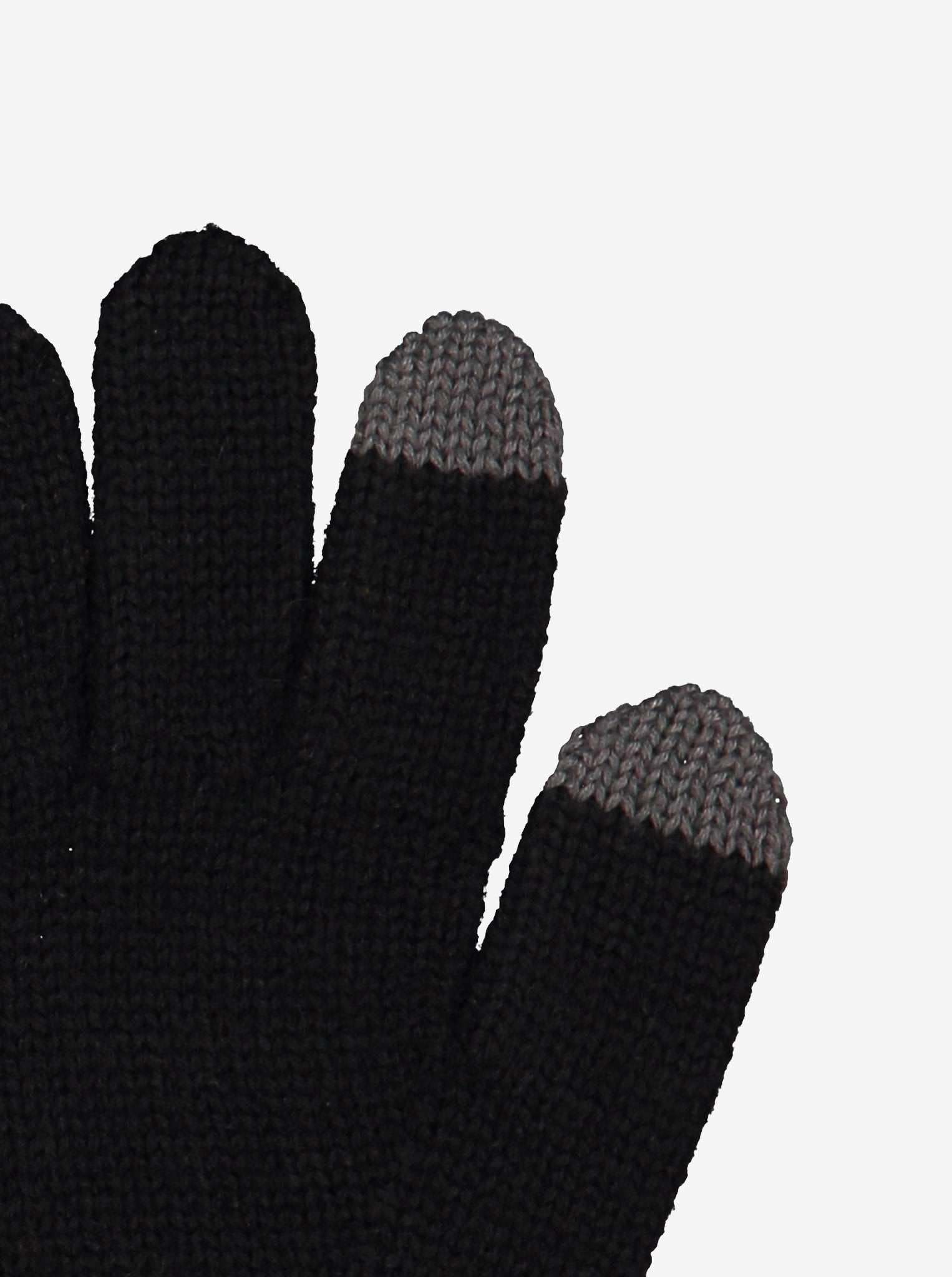 kids black touch screen gloves, warm and druable, ethical polarn o. pyret