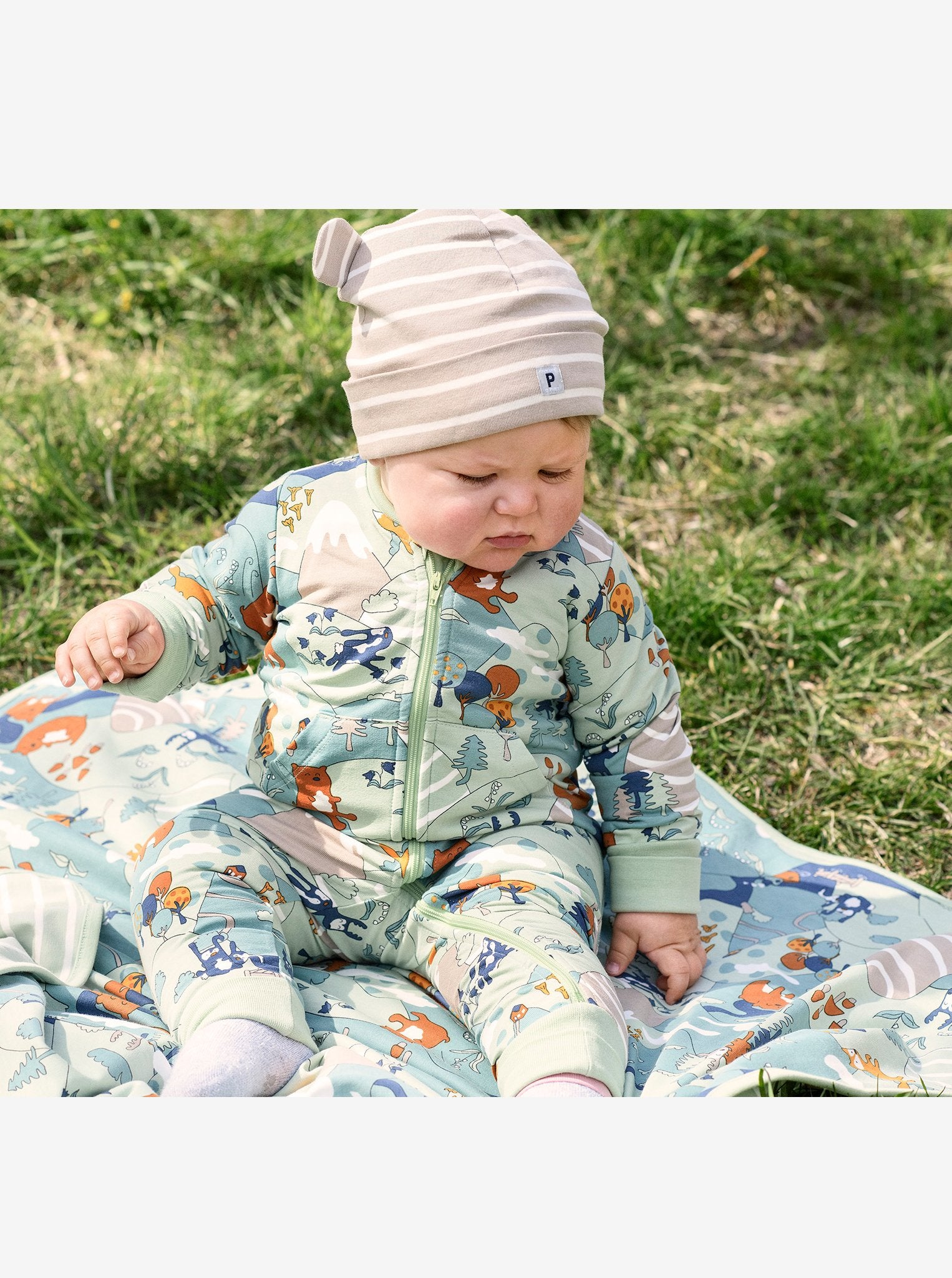 Nordic Forest Baby Romper