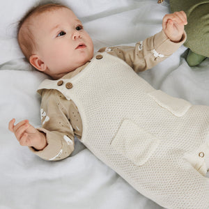 Knitted Baby Dungarees