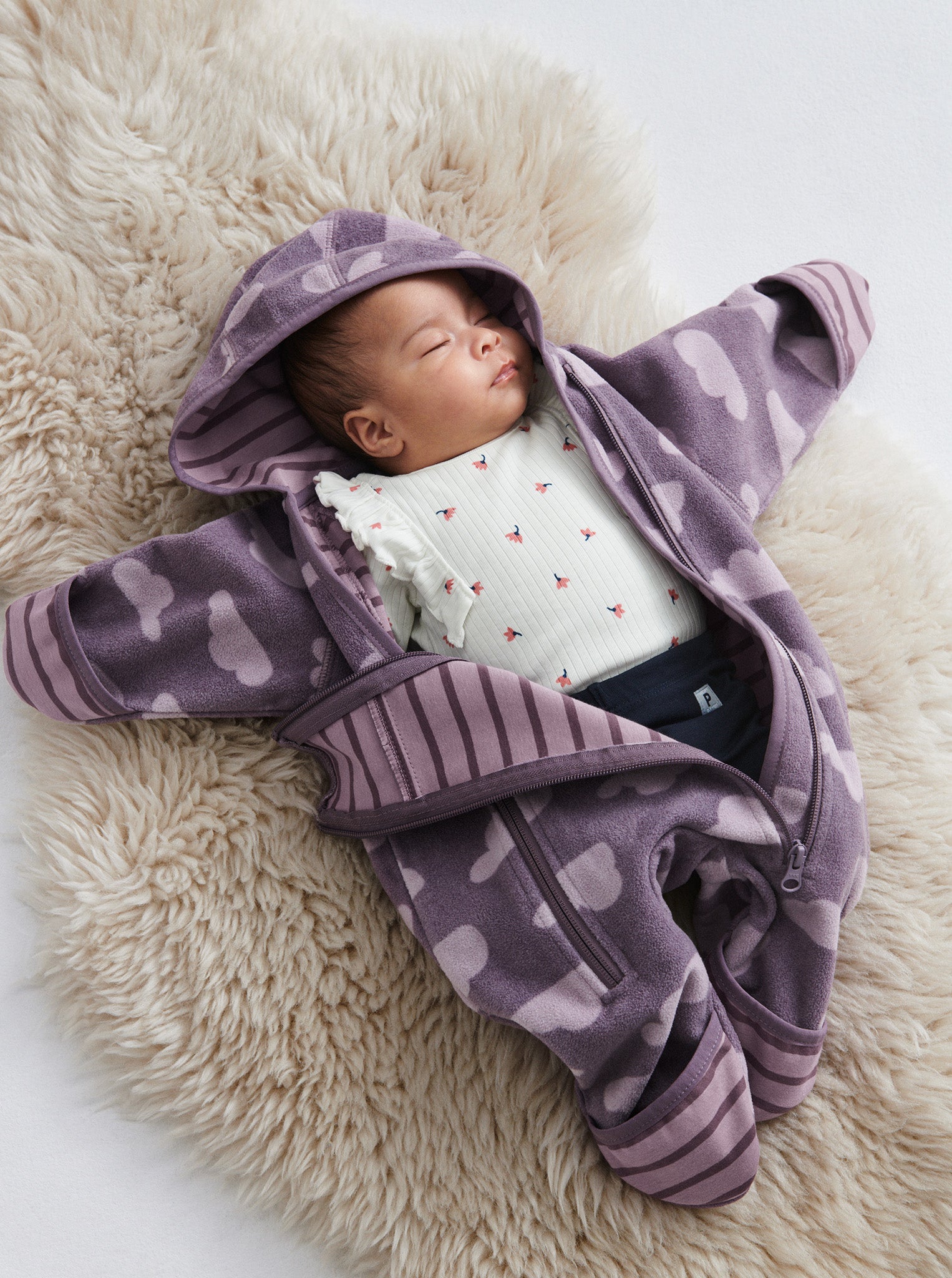 Windproof Fleece Baby Pramsuit