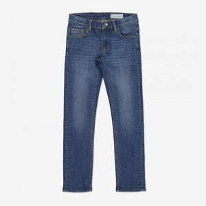 kids slim fit jeans made with organic denim, comfortable, stretch, flexible and durable 