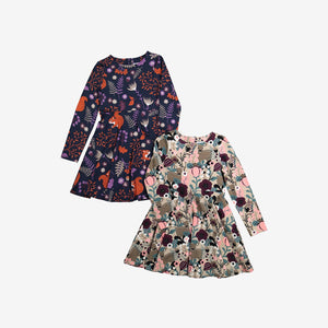 Fawn and Flowers Kids Dress
