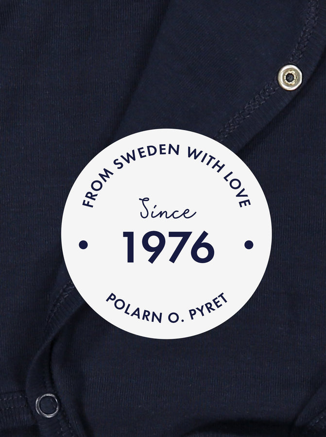 polarn o. pyret 1976 logo in navy